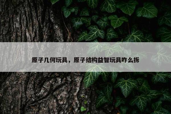 原子几何玩具，原子结构益智玩具咋么拆