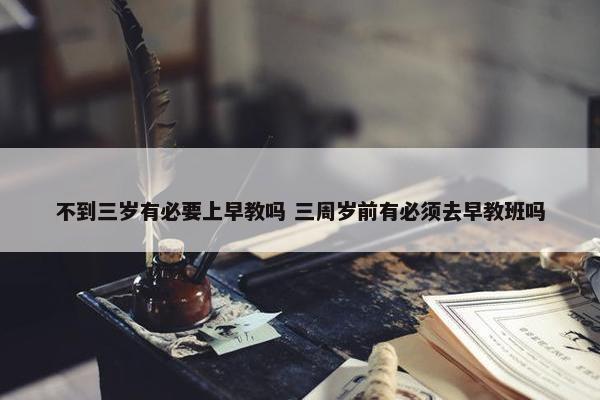 不到三岁有必要上早教吗 三周岁前有必须去早教班吗