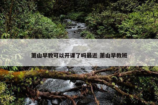 萧山早教可以开课了吗最近 萧山早教班