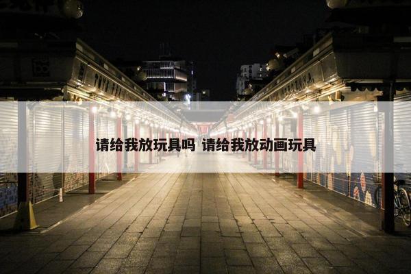 请给我放玩具吗 请给我放动画玩具