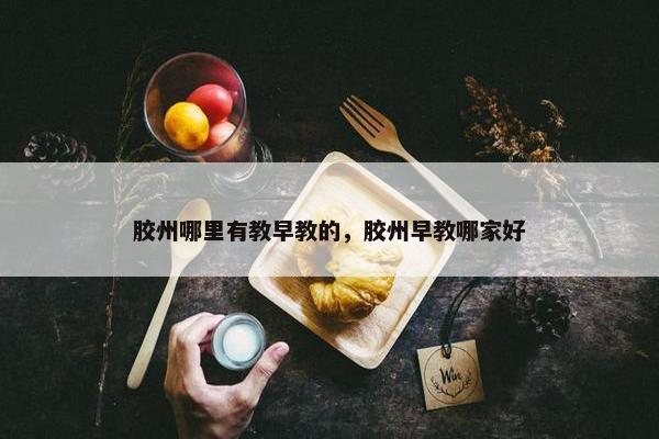 胶州哪里有教早教的，胶州早教哪家好