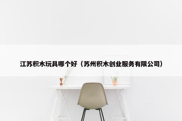 江苏积木玩具哪个好（苏州积木创业服务有限公司）