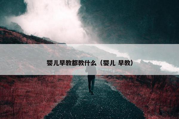 婴儿早教都教什么（婴儿 早教）