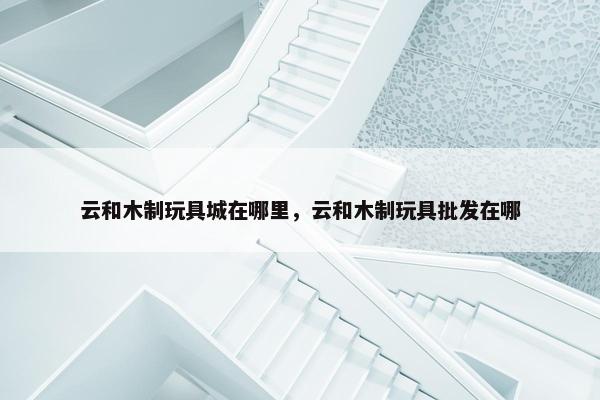 云和木制玩具城在哪里，云和木制玩具批发在哪