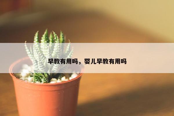 早教有用吗，婴儿早教有用吗