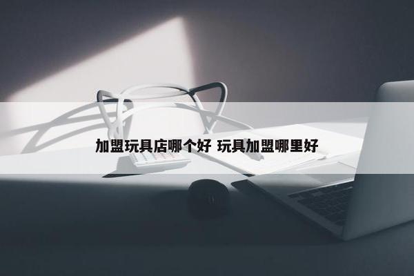 加盟玩具店哪个好 玩具加盟哪里好