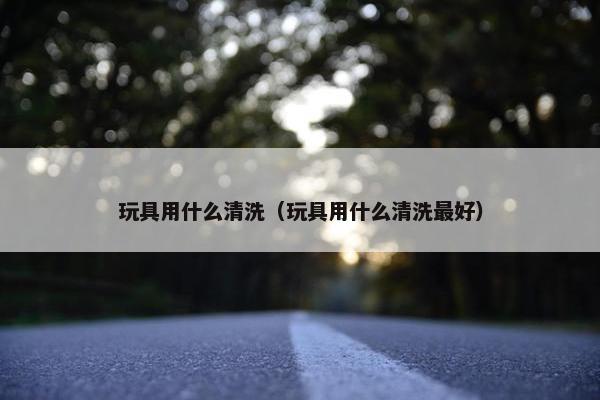 玩具用什么清洗（玩具用什么清洗最好）