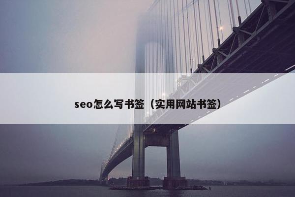 seo怎么写书签（实用网站书签）