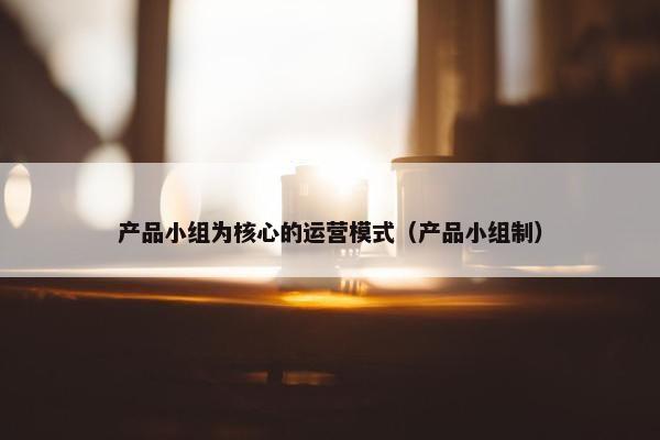 产品小组为核心的运营模式（产品小组制）