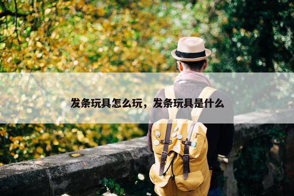 发条玩具怎么玩，发条玩具是什么