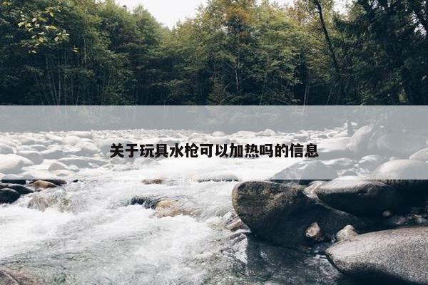 关于玩具水枪可以加热吗的信息