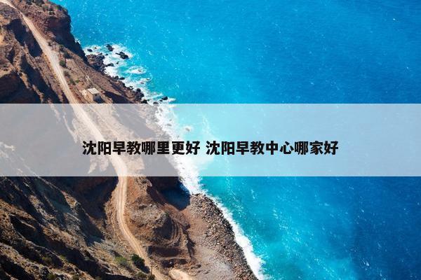 沈阳早教哪里更好 沈阳早教中心哪家好