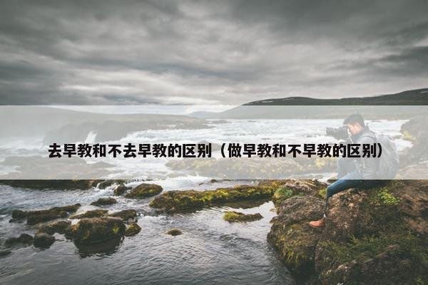 去早教和不去早教的区别（做早教和不早教的区别）