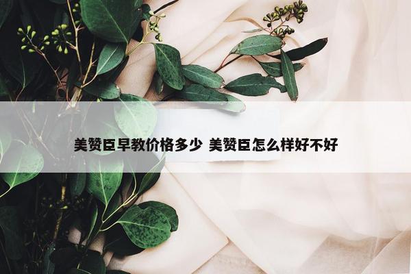 美赞臣早教价格多少 美赞臣怎么样好不好