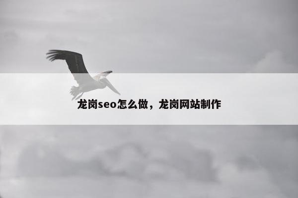 龙岗seo怎么做，龙岗网站制作