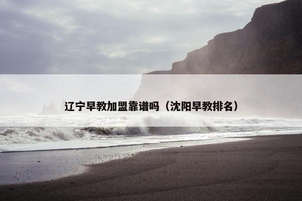 辽宁早教加盟靠谱吗（沈阳早教排名）