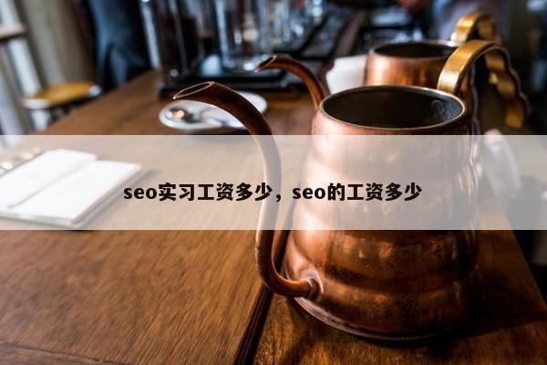 seo实习工资多少，seo的工资多少