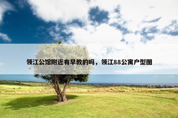 领江公馆附近有早教的吗，领江88公寓户型图