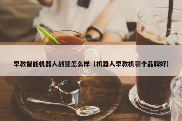 早教智能机器人战警怎么样（机器人早教机哪个品牌好）