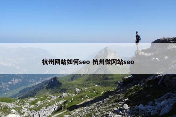 杭州网站如何seo 杭州做网站seo