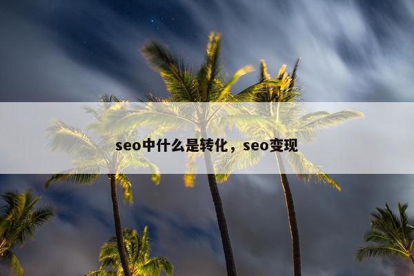 seo中什么是转化，seo变现