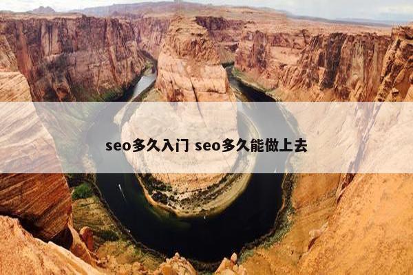 seo多久入门 seo多久能做上去