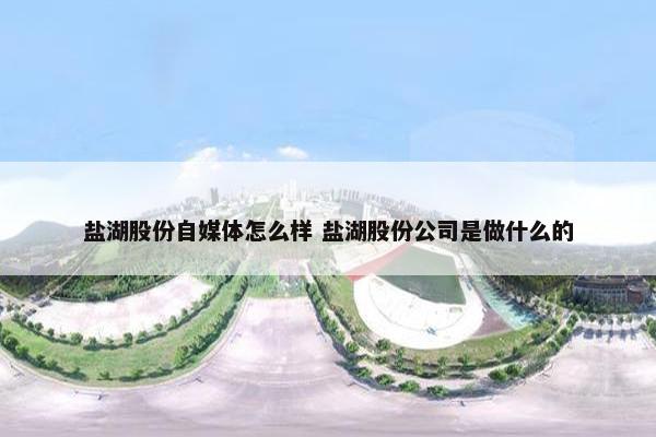 盐湖股份自媒体怎么样 盐湖股份公司是做什么的