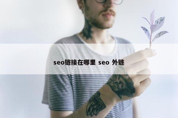 seo链接在哪里 seo 外链