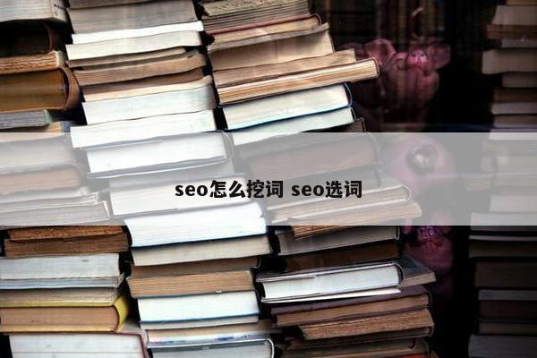 seo怎么挖词 seo选词