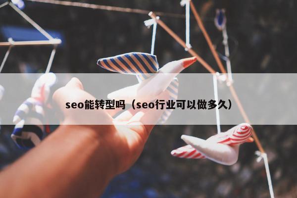 seo能转型吗（seo行业可以做多久）