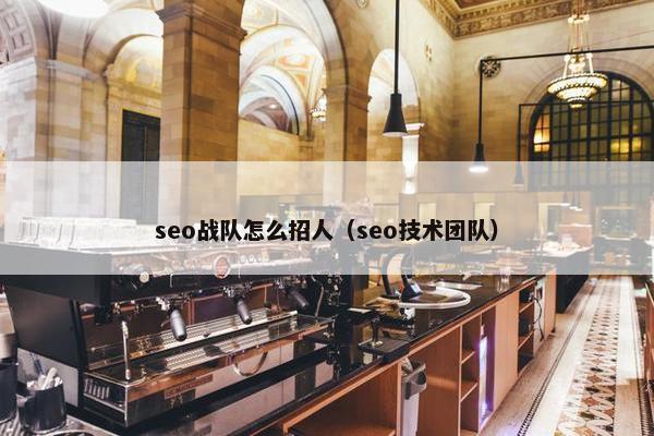 seo战队怎么招人（seo技术团队）