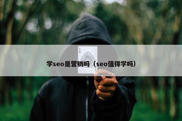 学seo是营销吗（seo值得学吗）