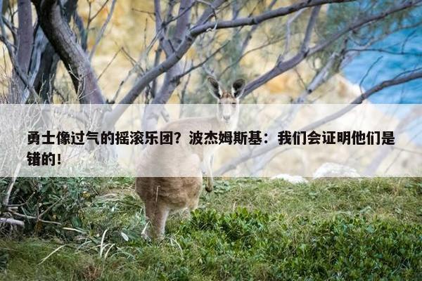 勇士像过气的摇滚乐团？波杰姆斯基：我们会证明他们是错的！