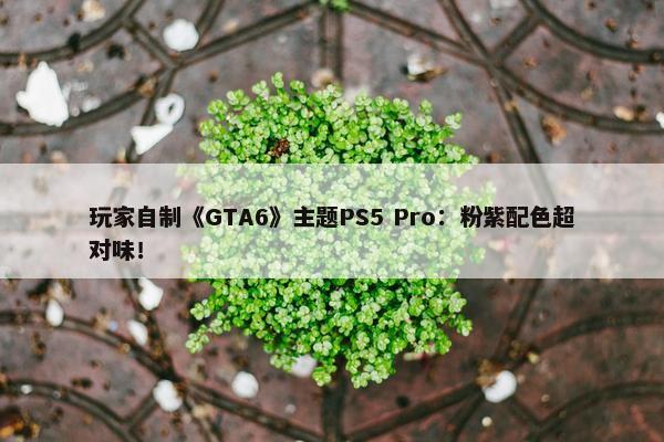 玩家自制《GTA6》主题PS5 Pro：粉紫配色超对味！