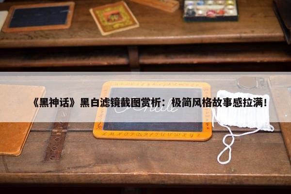 《黑神话》黑白滤镜截图赏析：极简风格故事感拉满！