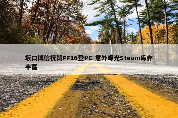 坂口博信祝贺FF16登PC 意外曝光Steam库存丰富