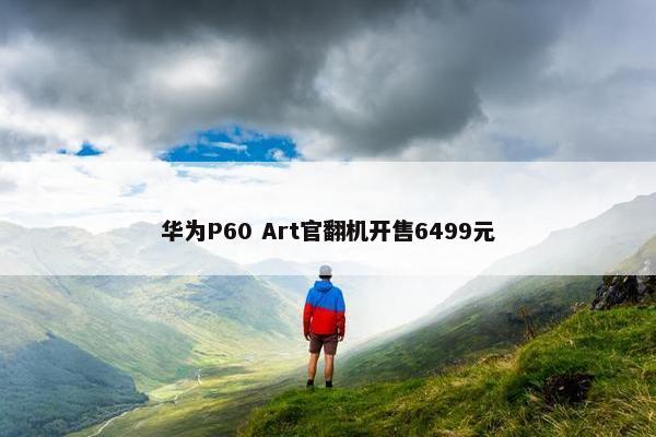 华为P60 Art官翻机开售6499元