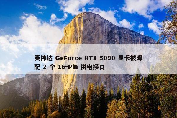 英伟达 GeForce RTX 5090 显卡被曝配 2 个 16-Pin 供电接口