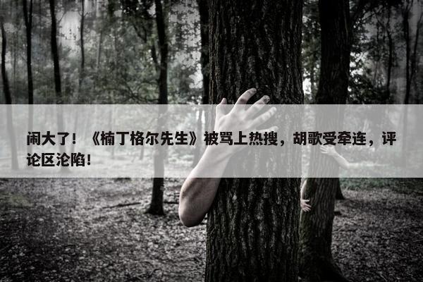 闹大了！《楠丁格尔先生》被骂上热搜，胡歌受牵连，评论区沦陷！