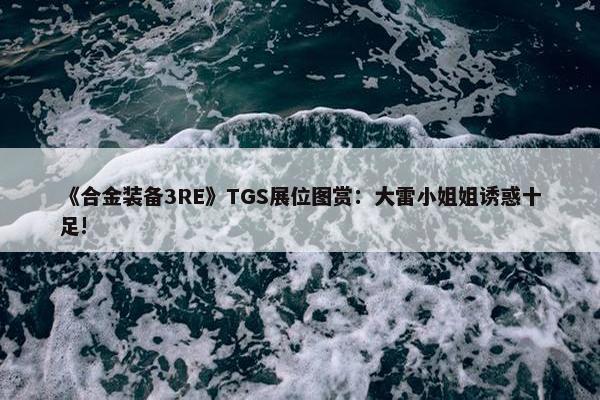 《合金装备3RE》TGS展位图赏：大雷小姐姐诱惑十足!