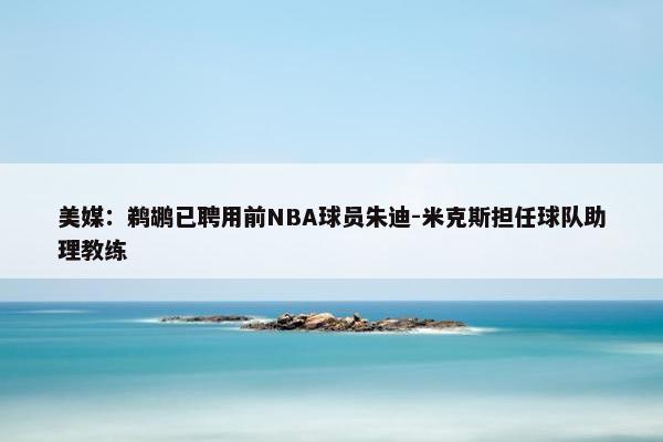 美媒：鹈鹕已聘用前NBA球员朱迪-米克斯担任球队助理教练