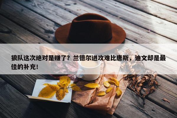 狼队这次绝对是赚了？兰德尔进攻难比唐斯，迪文却是最佳的补充！