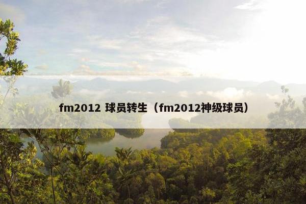 fm2012 球员转生（fm2012神级球员）