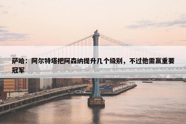 萨哈：阿尔特塔把阿森纳提升几个级别，不过他需赢重要冠军