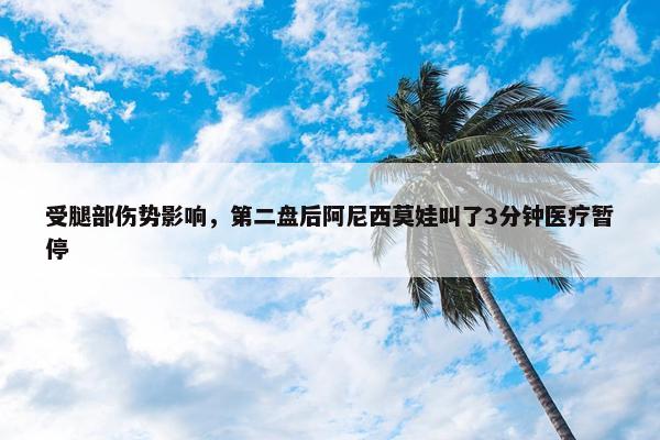 受腿部伤势影响，第二盘后阿尼西莫娃叫了3分钟医疗暂停