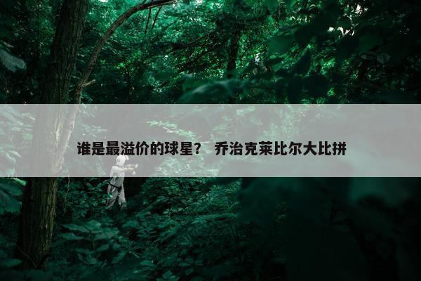 谁是最溢价的球星？ 乔治克莱比尔大比拼