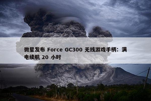 微星发布 Force GC300 无线游戏手柄：满电续航 20 小时