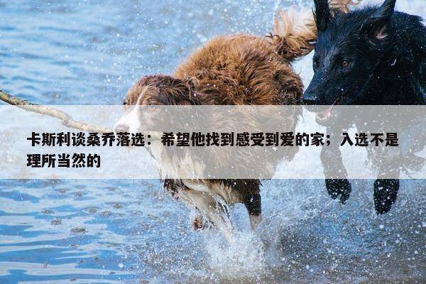 卡斯利谈桑乔落选：希望他找到感受到爱的家；入选不是理所当然的