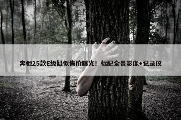 奔驰25款E级疑似售价曝光！标配全景影像+记录仪