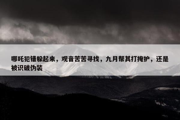 哪吒犯错躲起来，观音苦苦寻找，九月帮其打掩护，还是被识破伪装